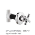 İTİMAT 3/4'' ANKASTRE VANA - PPR ''T'' (AYARLANABİLİR BOY)